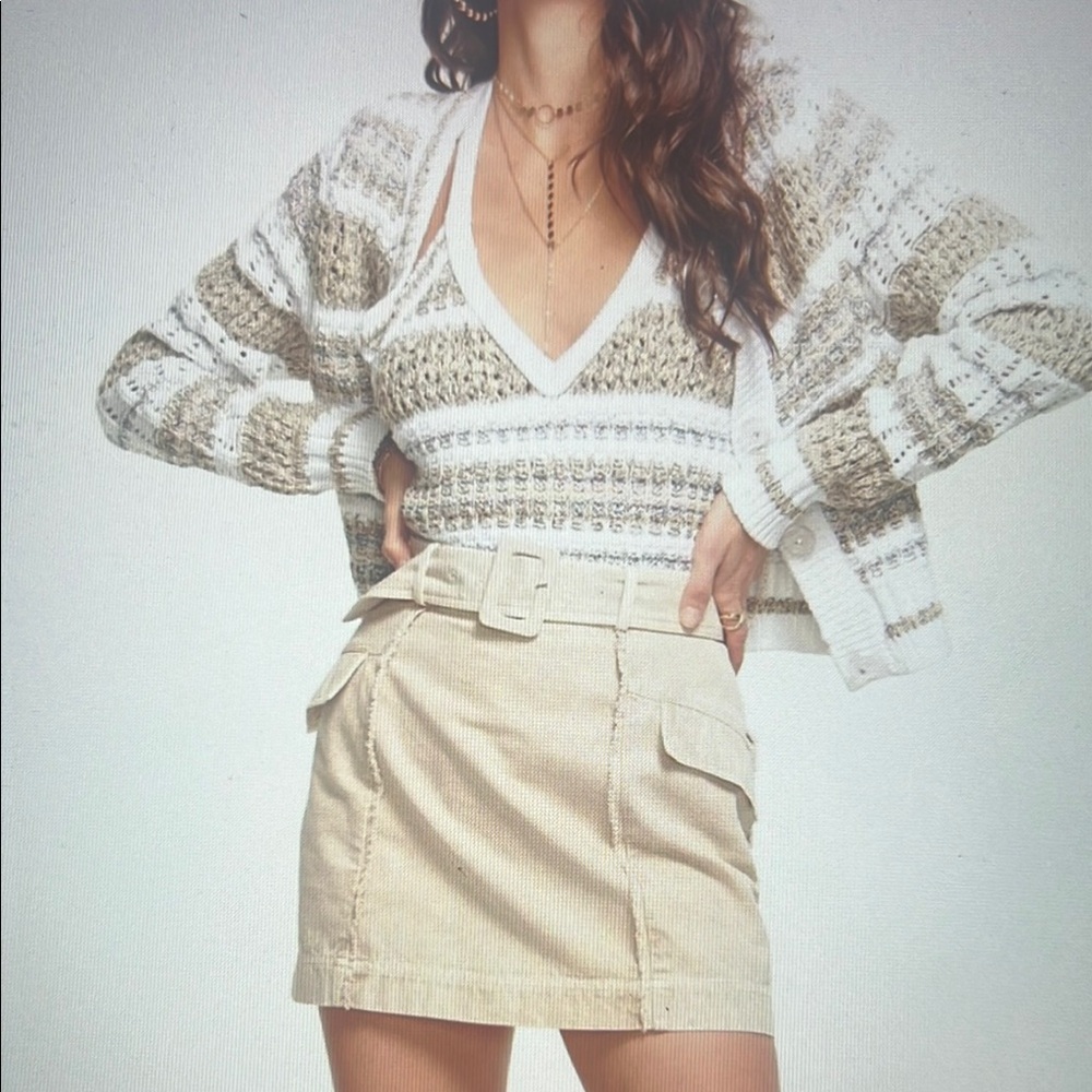 NWT: RAMY BROOK Camille Belted Skirt - Size 4